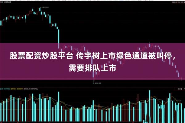 股票配资炒股平台 传宇树上市绿色通道被叫停，需要排队上市